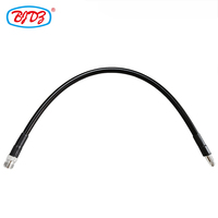 Conector hembra tipo N de fábrica a conector macho RP SMA con conjunto de cable coaxial RF de baja pérdida LMR400 de 0,5 m de longitud