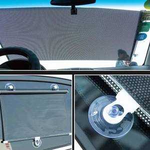 Parasol de voiture latéral Couverture de fenêtre de pare-brise intérieur Rideau de protection <span class=keywords><strong>UV</strong></span> Couverture noire Ventouse Accessoires de voitures universels - Product Image 4