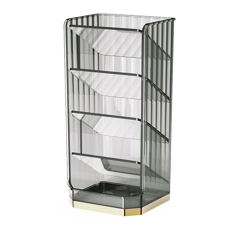 Mirror cabinet storage - cross-shaped storage box [transparent white]
