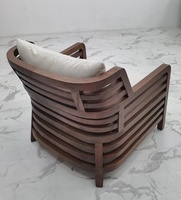 Chaise longue de jardin réglable en teck naturel au design minimaliste Casamize Furniture, meubles en bois durables pour le salon