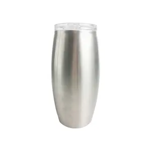 AGHWine Tumbler 25oz şarap sürahisi kahve kupa bira paslanmaz çelik bardak futbol şekli çift duvar vakum yalıtımlı 12oz 16oz 15oz