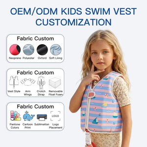 Gilet de natation personnalisé pour enfants, veste flottante en néoprène, bretelles réglables, mousse EPE, aide à la flottabilité pour l'entraînement, pour tout-petits et enfants, plage et <span class=keywords><strong>piscine</strong></span> - Product Image 3