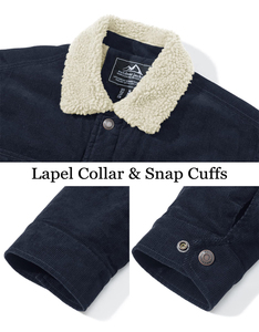 Fabricant de vêtements Vestes d'hiver en velours côtelé pour hommes en coton rembourré, vente en gros épaissir polaire doublure hommes manteaux en velours côtelé personnalisé OEM - Product Image 6