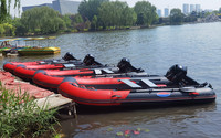 Bateau de sauvetage gonflable en PVC ou en caoutchouc Hypalon Zb-330 360 380 430 470 Vente chaude Bateau de sauvetage