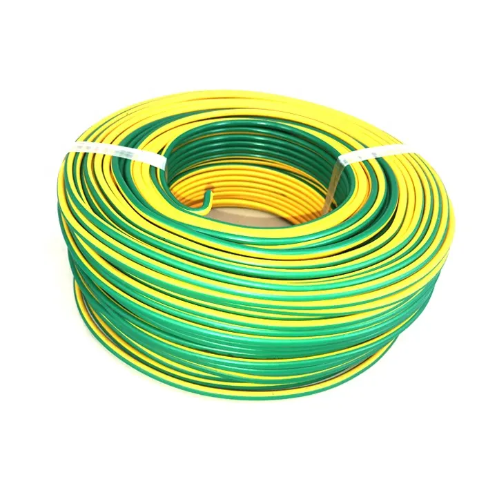 6mm2 10mm2 12 awg عارية النحاس الألومنيوم الصلب المجلفن أخضر أصفر سلك ارضي كابل