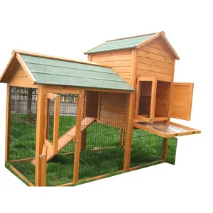 Cage à lapin tiroir petit Animal maison w/rampe luxueux cages pour animaux de compagnie en bois pas cher deux étages lapin cages clapier