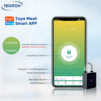Cadenas intelligent portable étanche avec code PIN, carte-clé et application, sans clé, pour casiers
