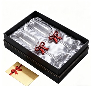 Copa de <span class=keywords><strong>Vino</strong></span> Tinto Transparente de Alta Calidad con Forma de Lazo Creativo, Juego de Copas de Champán - Product Image 6