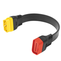 Cable de Extensión OBD2 Universal de 16 Pines, Conector Plano Macho a Hembra para Herramienta de Diagnóstico de Automóviles Launch X431 Thinkdiag Easydiag