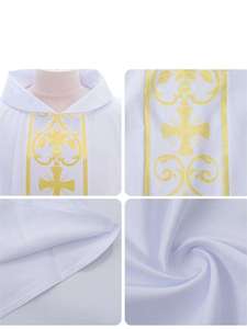 Mejor Túnica de Sacerdote Medieval, Vestimenta Gótica de Sacerdote, Traje Religioso Vintage para Clérigo - Product Image 3