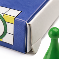 Jeu de société classique Ludo personnalisé avec plateau en carton pliable et pions en ABS
