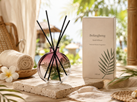 Bouteille diffuseur de parfum en verre rond vide de 150 ml, avec bouchon en liège, pour aromathérapie domestique et décoration parfumée d'intérieur