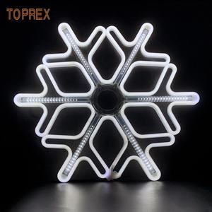 Hopping Mall decor <span class=keywords><strong>2023</strong></span> LED Luz de copo de nieve grande adornos colgantes - Product Image 1