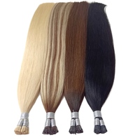 Extensions de cheveux I-Tip de haute qualité, 100% cheveux humains Remy, cuticules intactes, longue durée, pointes en kératine