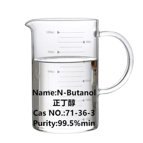 Suministro estable de China Buen producto para pureza 99.5% Min 71-36-3 N-Butanol Butan Butanol