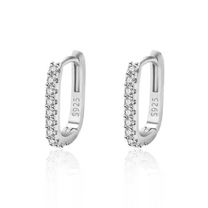 Gioielli di moda gioielli in oro placcato gioielli a cerchio orecchino, 925 di diamanti in argento Sterling orecchino 2024