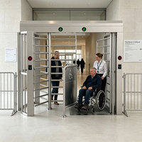 Tourniquet trépied télécommandé double voie pleine hauteur pour projets de parkings autogérés