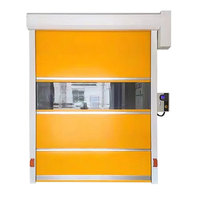 Porte rapide à enroulement en PVC moderne pour atelier industriel, à induction, anti-poussière, isolante, électrique, transparente, à levage rapide