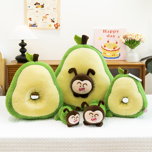 Muñecos de Peluche Desmontables de Aguacate de 30, 40 y 50 cm, Fabricación de Juguetes de Peluche Personalizados, Juguetes de Peluche Rellenos de Algodón PP, Juguetes de Peluche Navideños para Niños - Product Image 1