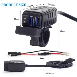 12V Xe Đạp Điện Điện Thoại Di Động Điện <span class=keywords><strong>USB</strong></span> Cổng Ổ Cắm Nhanh Chóng Sạc Không Thấm Nước Xe Máy <span class=keywords><strong>USB</strong></span> Sạc Điện Thoại - Product Image 3