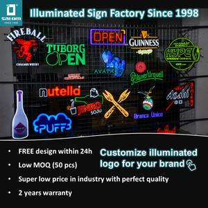 Satom venta al por mayor personalizado cerveza neón signo personalizado vino whisky <span class=keywords><strong>Vodka</strong></span> Ron Gin Tequila bebidas cócteles neón signo - Product Image 2
