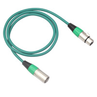 Kabel Audio Konsol Pencampur Mikrofon XLR 3-Pin Male-to-Female Berlapis Tembaga Murni dengan Cangkang Paduan Seng Khusus dan Pelindung Ganda Berlapis PVC
