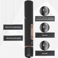 Styler à air chaud interchangeable 6-en-1, sèche-cheveux électrique multifonction, moteur BLDC, poignée pliable, concentrateur haute vitesse