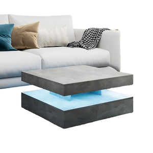 <span class=keywords><strong>Mesa</strong></span> de Centro Moderna de Diseño 2026, Cantidad Mínima de Pedido 50 Piezas, <span class=keywords><strong>Mesa</strong></span> de Centro Cuadrada de Alto Brillo en <span class=keywords><strong>Gris</strong></span> y Blanco con LED para Sala de Estar - Product Image 6