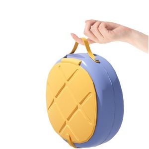 WC portable pliable pour enfants de 2 à 4 ans avec design multifonctionnel, couleur bleu-jaune - Product Image 1