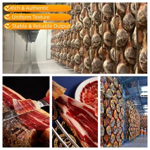 Ligne de production de salami fermenté et de <span class=keywords><strong>jambon</strong></span> de style européen avec échangeur de chaleur, commande automatique intelligente à distance, haute efficacité - Product Image 6