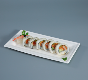 Thương mại 10x5 inch dùng một lần hình chữ nhật tấm trắng thân thiện với môi sợi mía số lượng lớn thực phẩm container bên compostable - Product Image 3