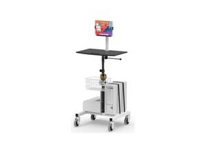 Modern Adjustable Metal <b>Tv</b> <b>Stand</b> Trolley Cart - Product Image 6