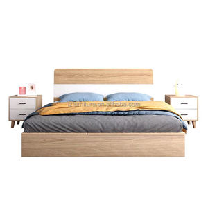Foshan Factory Modern Solid Wood Big <b>Size</b> Wall <b>Beds</b> for Apartment Bedroom Hotel Furniture Customizable <b>Sizes</b> King <b>Queen</b> <b>Bed</b> - Product Image 3