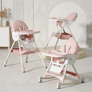 Adjustable Height Comfortable Wide Seat Kids <b>High</b> <b>Chair</b> Portable Multiple Use Baby Feeding Kitchen Dining <b>High</b> <b>Chair</b> - Product Image 4