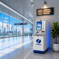 Kiosque de change tactile 19 pouces économique pour aéroports, hôtels et centres commerciaux en Afrique - Machine de change de devises Jinrui FCM-501