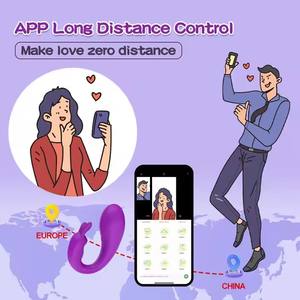 女性とカップルのための長距離リモコンUSB電源ウサギとクリトリス隠しバイブレーターウェアラブルセックスおもちゃ<span class=keywords><strong>VK</strong></span> - Product Image 3