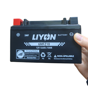Batería de Motocicleta de 12V 8.6AH con CCA Extra Alto de <span class=keywords><strong>125CC</strong></span> 150CC, Precio de Fábrica para BMW Yamaha Honda Kawasaki TVS BMW PCX - Product Image 1