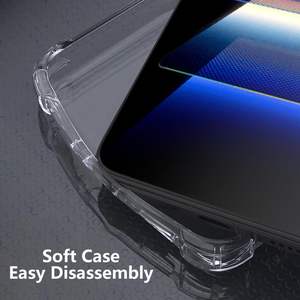 Para <span class=keywords><strong>Samsung</strong></span> <span class=keywords><strong>Galaxy</strong></span> A06 A16 S24 FE A54 <span class=keywords><strong>55</strong></span> Clear Soft TPU Absorción de golpes Flexible Gasbag Bumper Funda protectora para teléfono <span class=keywords><strong>a</strong></span> prueba de golpes - Product Image 4