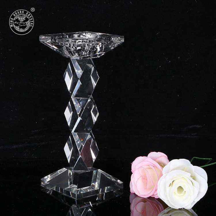 MH-ZT199 с украшением в виде кристаллов стеклянный подсвечник для дома, свадебное украшение, с украшением в виде кристаллов стеклянные подсвечники