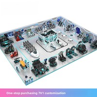 Simulateur de course VR six axes, console de jeu VR tout-en-un, équipement de terrain de jeu pour enfants, machine d'arcade