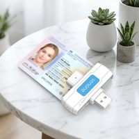 Nouveau lecteur de cartes intelligentes USB pliable pour cartes bancaires, de crédit et d'identité avec puce IC, compatible ISO 7816 EMV Niveau 1 pour PC portable