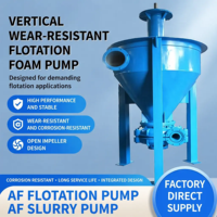 Pompa Busa Vertikal Seri AF Anti Air Lock untuk Transfer Slurry Busa, Penggunaan Pengolahan Mineral