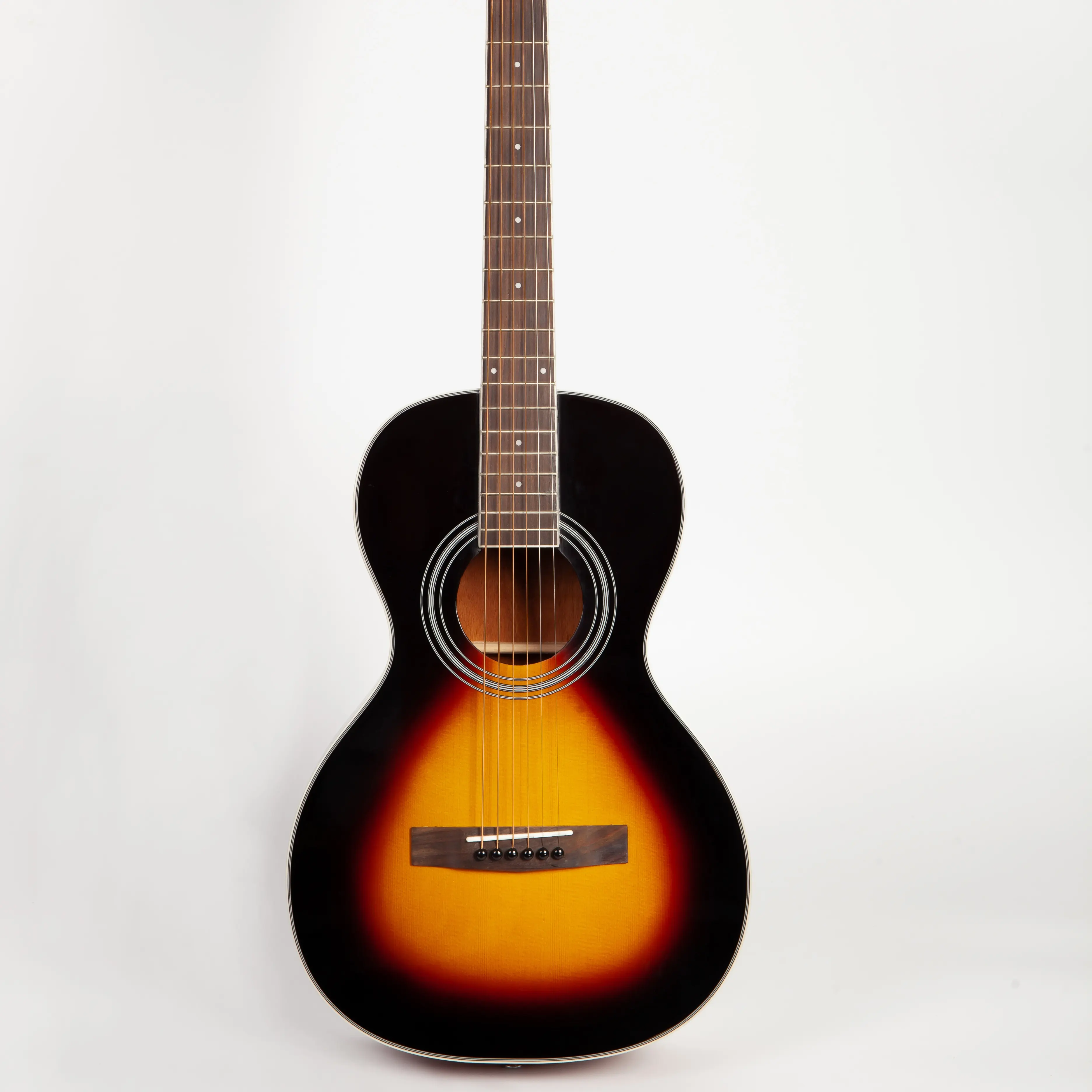 GM-210P2-VS OEM Solid Spruce Top Mahogany Back and Side 36" Youth Parlor Vintage Sunburst Electric Acoustic Guitar