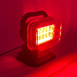 Lampe de recherche rouge universelle à LED Éclairage multi-angle Projecteur de brouillard magnétique sans fil Lampe de travail portable pour la chasse