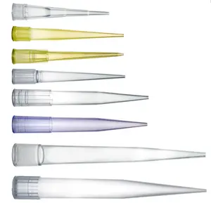 Embout de pipette jaune jetable 200ul Micro embouts de pipette en plastique