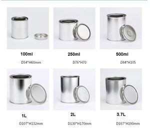 <span class=keywords><strong>Latas</strong></span> de Metal Redondas Vacías de 100 ml a 1 Galón con Tapa <span class=keywords><strong>para</strong></span> Envasado de Pintura y <span class=keywords><strong>Velas</strong></span>, Venta al <span class=keywords><strong>Por</strong></span> <span class=keywords><strong>Mayor</strong></span> - Product Image 5