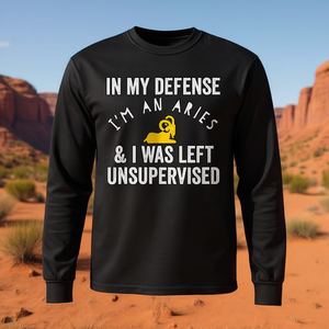 En mi defensa, soy un Aries, camiseta de manga larga con diseño de Ram del zodiaco, ropa unisex - Product Image 3