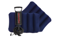 INTEX 64765 Queen Luftbett mit Handpumpe, faltbar, marineblau, PVC, für Camping, Zuhause, Krankenhaus