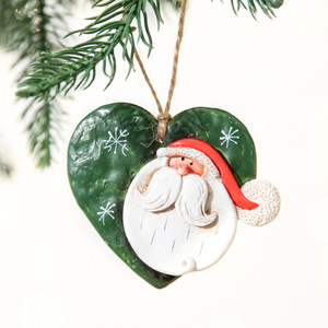 Adorno Navideño <span class=keywords><strong>de</strong></span> Resina Pintada <span class=keywords><strong>de</strong></span> <span class=keywords><strong>Santa</strong></span> <span class=keywords><strong>Claus</strong></span>, Estilo Vintage, Decoración <span class=keywords><strong>de</strong></span> Cerámica para Árbol <span class=keywords><strong>de</strong></span> Navidad - Product Image 4