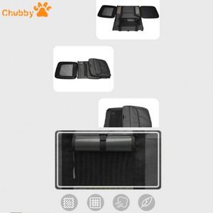 Meilleures fournitures : Sac de transport pliable et respirant pour animaux de compagnie, grande capacité, avec roulettes détachables, idéal pour les voyages - Product Image 5